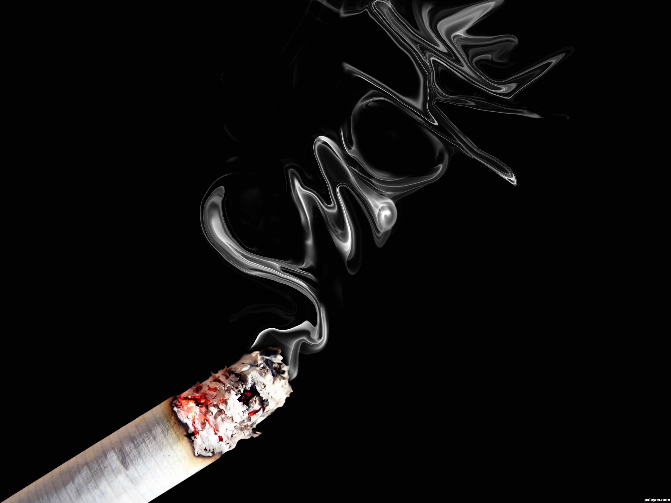 5. Cigarette Smoke Nail Art - wide 10